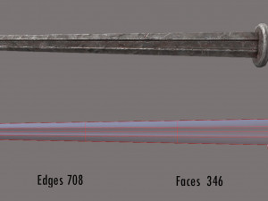 viking sword Model 3D