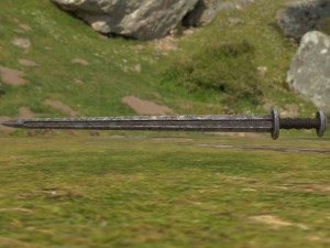 viking sword Model 3D