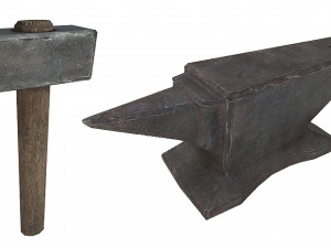 anvil and sledgehammer 3D Model
