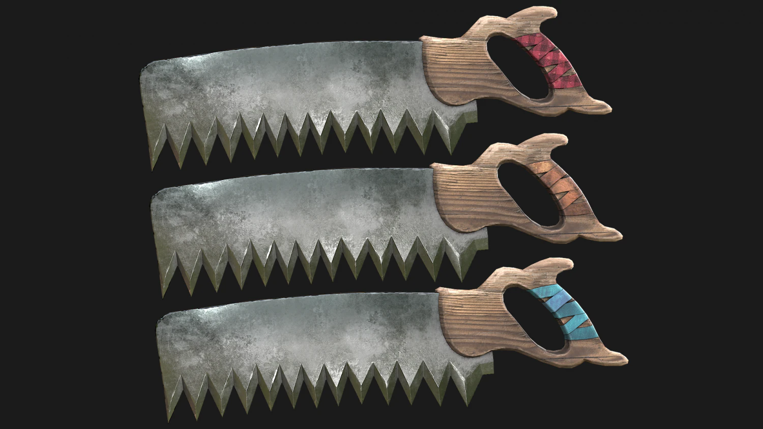 Back Saw 3D Model .c4d .max .obj .3ds .fbx .stl .blend 