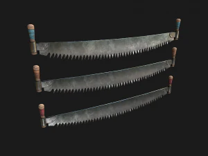 Two Man Saw 3D Model