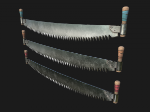 Two Man Saw 3D Model