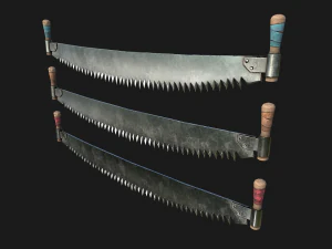 Two Man Saw 3D Model