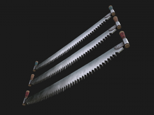 Two Man Saw 3D Model