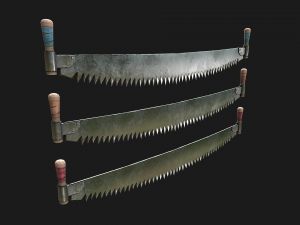 Two Man Saw 3D Model