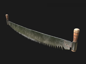 Two Man Saw 3D Model