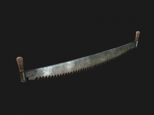 Two Man Saw 3D Model