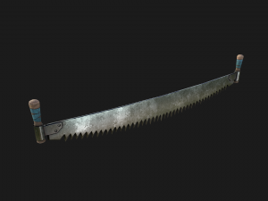 Two Man Saw 3D Model