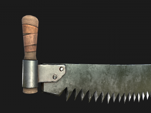 Two Man Saw 3D Model