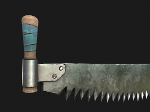 Two Man Saw 3D Model