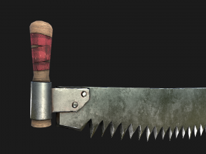 Two Man Saw 3D Model