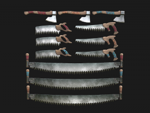 Foresters Set of tools 3D मॉडल