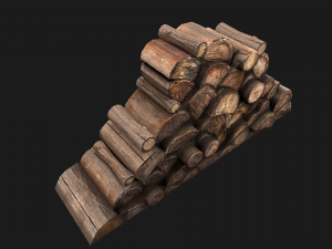 Little Pile of wood 3D Модель