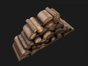 Little Pile of wood 3D Модель