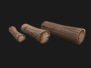 Little Pile of wood 3D Модель