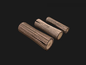 Little Pile of wood 3D Модель