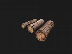 Little Pile of wood 3D Модель