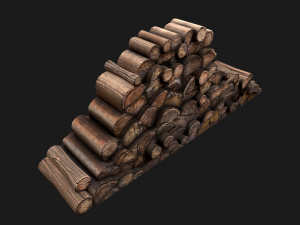 Pile of firewood 3D Модель