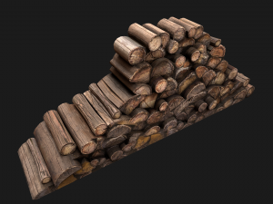 Pile of firewood 3D Модель
