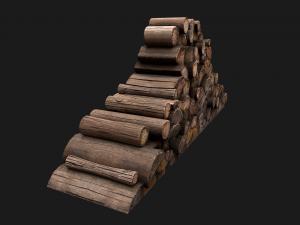 Pile of firewood 3D Модель