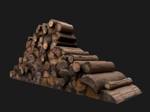 Pile of firewood 3D Модель
