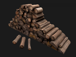 Pile of firewood 3D Модель