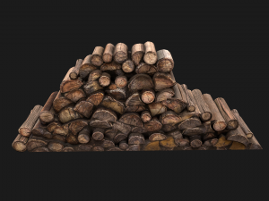 Pile of firewood 3D Модель
