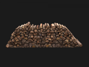 Big Pile of wood Modelo 3D