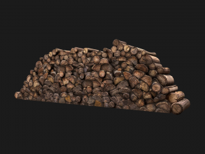 Big Pile of wood Modelo 3D