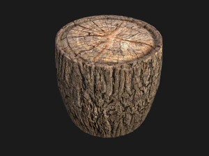 Wooden Stump 3D Model
