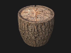 Wooden Stump 3D Model