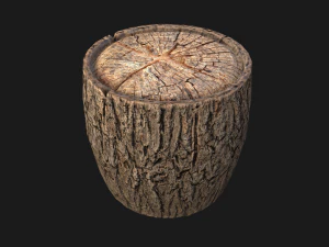 Wooden Stump 3D Model