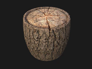 Wooden Stump 3D Model