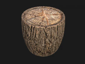 Wooden Stump 3D Model