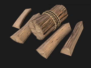 Bundle Of Firewood Model 3D