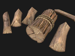 Bundle Of Firewood 3D Model