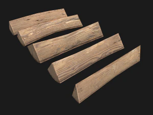 Firewood and Logs Set 3D Model