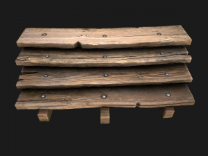 Wooden Stairs 3D मॉडल