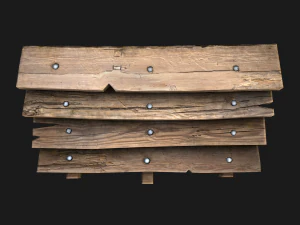 Escadas de madeira Modelo 3D