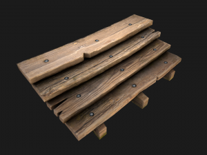 Wooden Stairs 3D मॉडल