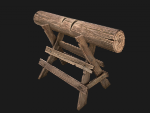 Wood Log Saw Modelo 3D