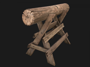 Wood Log Saw Modelo 3D