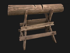 Wood Log Saw Modelo 3D