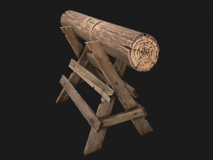 Wood Log Saw Modelo 3D