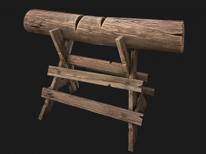 Wood Log Saw Modelo 3D