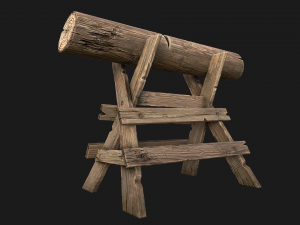 Wood Log Saw Modelo 3D