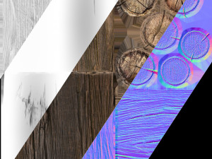 Firewood Log Stand Pack 3D-Modell