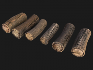 Firewood Log Stand Pack 3D-Modell