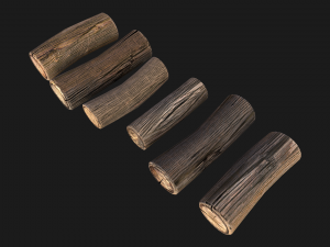 Firewood Log Stand Pack 3D-Modell