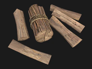 Firewood Log Stand Pack 3D Model